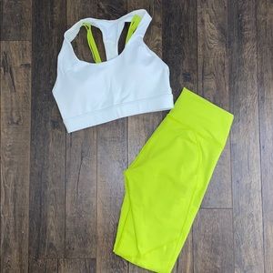 Fabletics legging and sports bra matching set